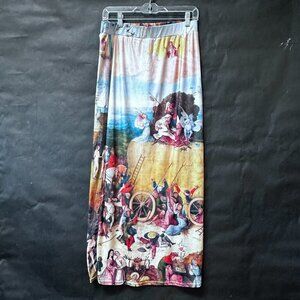 Hieronymus Bosch Haywain Triptych Skirt Size XL NWT Couture Fine Art Painting